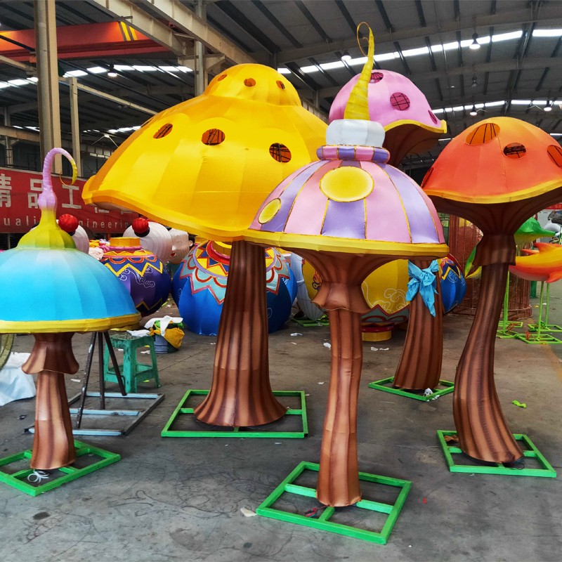 Attractive festival outdoor light display led mushroom lights