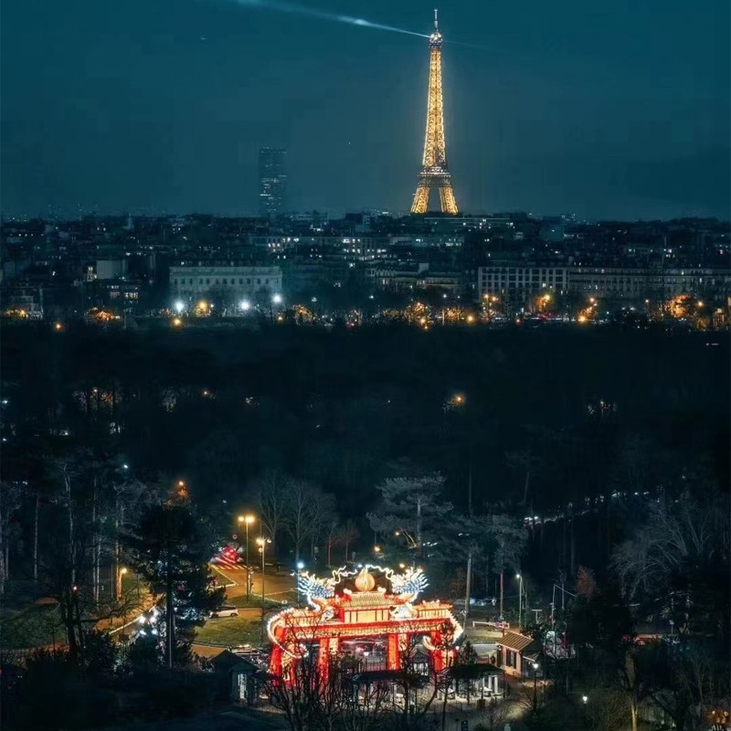 Sino-French cultural lantern exhibition in Paris by Zigong LanternCraft