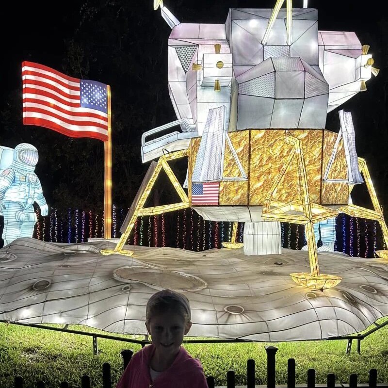 custom chinese lanterns Houston Botanic Garden